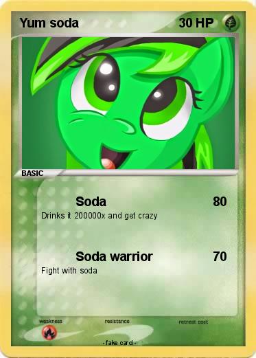 Pokemon Yum soda