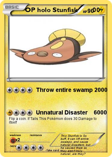 Pokemon OP holo Stunfisk        00