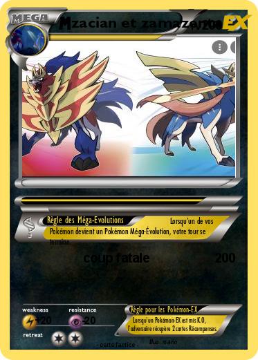 Pokemon zacian et zamazenta