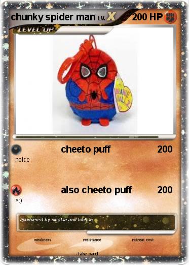 Pokemon chunky spider man