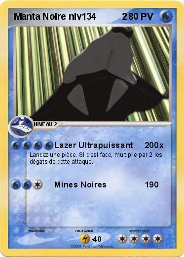 Pokemon Manta Noire niv134          2 