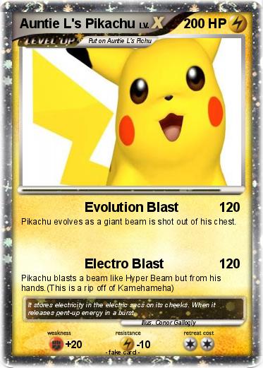 Pokemon Auntie L's Pikachu