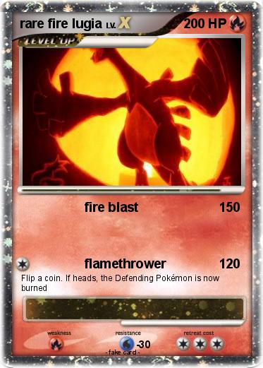 Pokemon rare fire lugia
