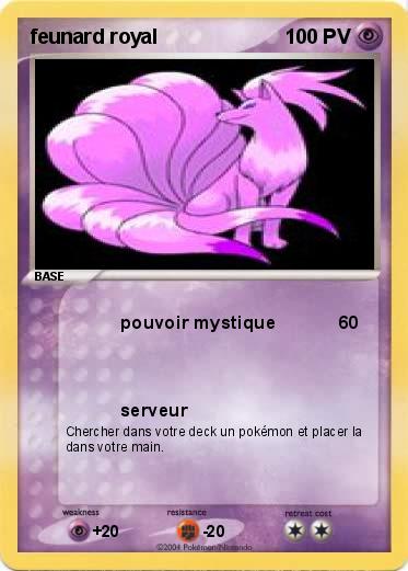 Pokemon feunard royal