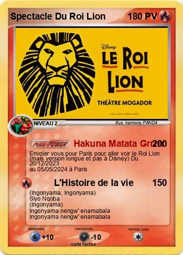Pokemon Spectacle Du Roi Lion