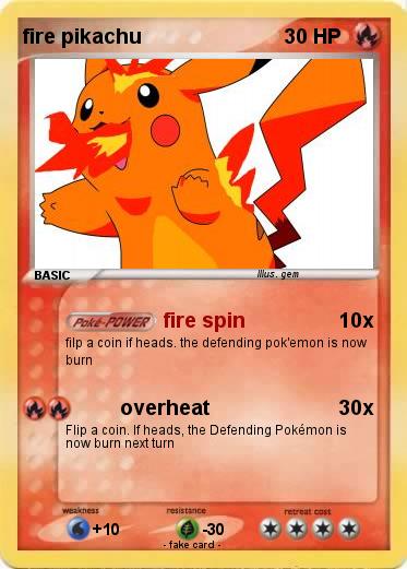 Pokemon fire pikachu