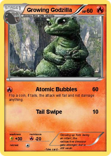 Pokemon Growing Godzilla