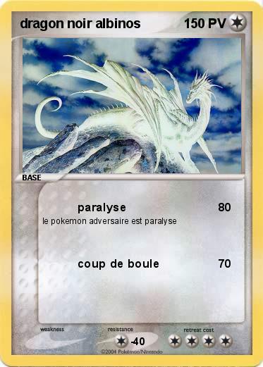 Pokemon dragon noir albinos