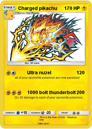 Pokemon Charged pikachu