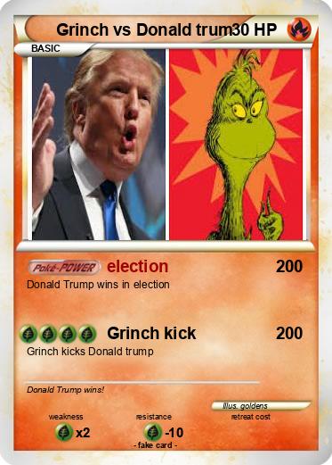Pokemon Grinch vs Donald trum