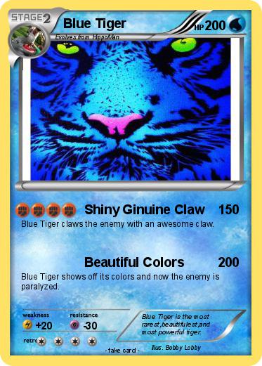 Pokemon Blue Tiger
