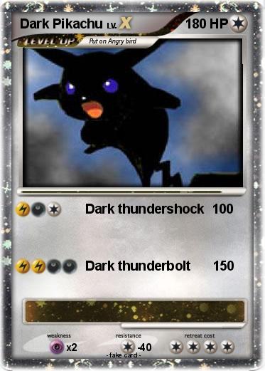 Pokemon Dark Pikachu