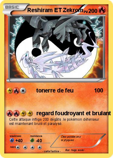 Pokemon Reshiram ET Zekrom