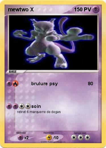 Pokemon mewtwo X