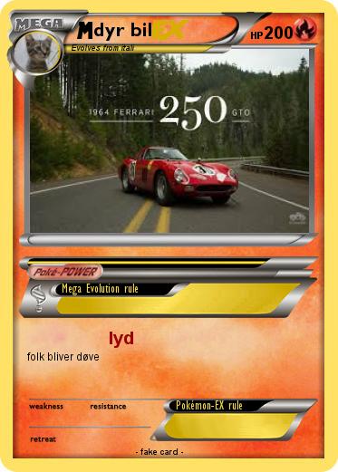 Pokemon dyr bil