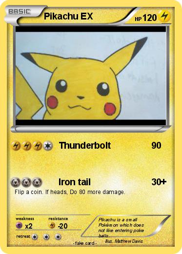 Pokemon Pikachu EX