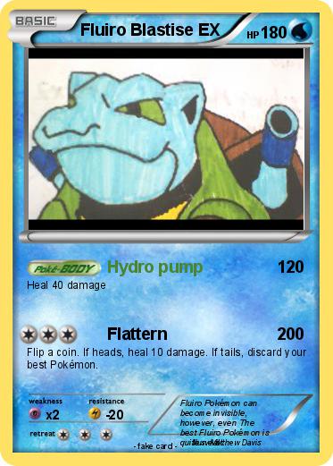 Pokemon Fluiro Blastise EX