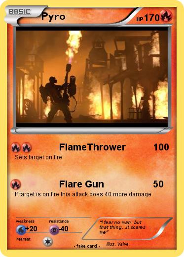 Pokémon Pyro 424 424 - FlameThrower - My Pokemon Card