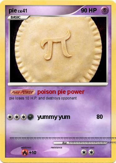 Pokemon pie