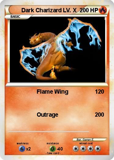 Pokemon Dark Charizard LV. X