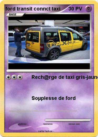 Pokemon ford transit connct taxi