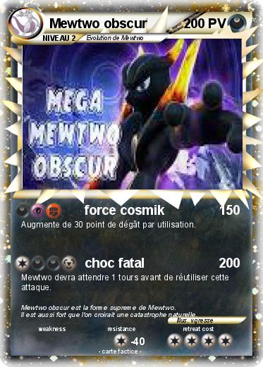 Pokemon Mewtwo obscur