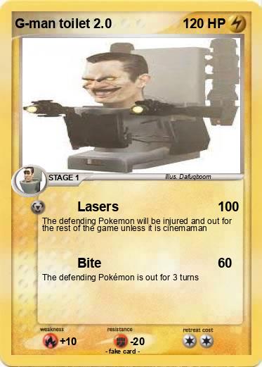 Pokemon G-man toilet 2.0