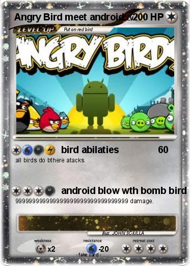 Pokemon Angry Bird meet android
