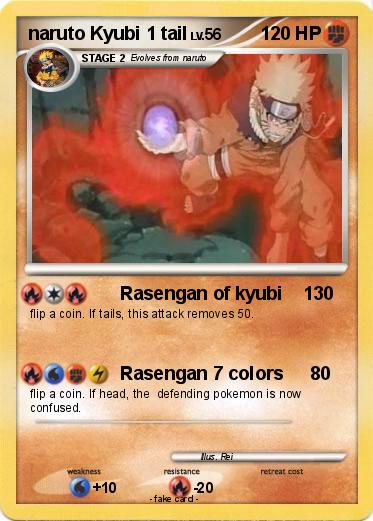 Pokemon naruto Kyubi 1 tail