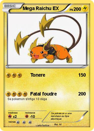 Pokemon Mega Raichu EX