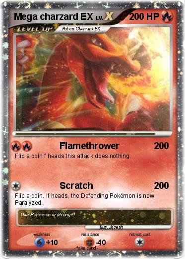 Pokemon Mega charzard EX