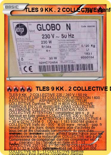 Pokemon TLES 9 KK . 2 COLLECTIVE Danfoss ™