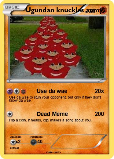 Pokemon Ugundan knuckles army