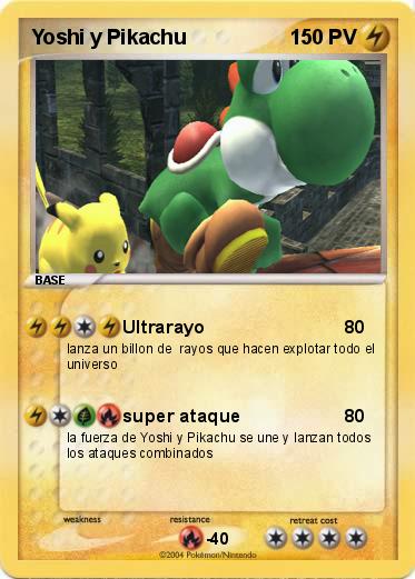 Pokemon Yoshi y Pikachu 
