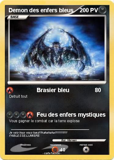 Pokemon Demon des enfers bleus