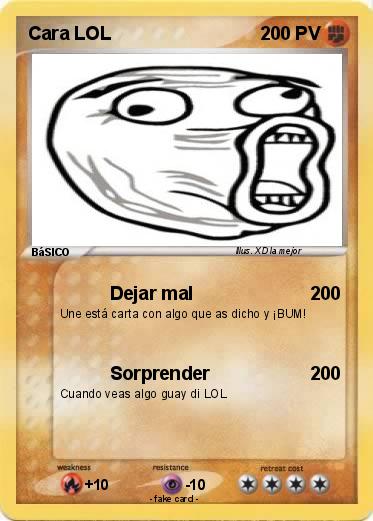 Pokemon Cara LOL