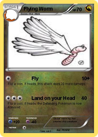 Pokemon Flying Worm