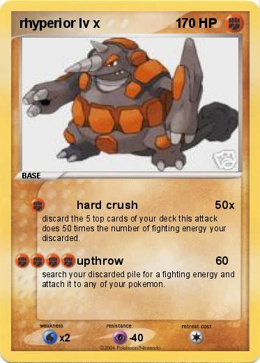 Pokemon rhyperior lv x                     1