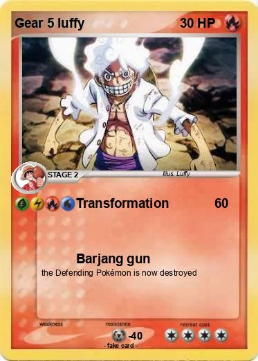 Pokemon Gear 5 luffy
