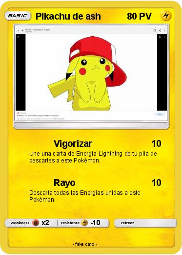 Pokemon Pikachu de ash
