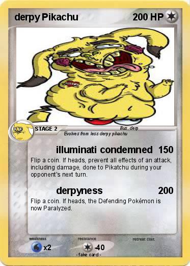 Pokemon derpy Pikachu