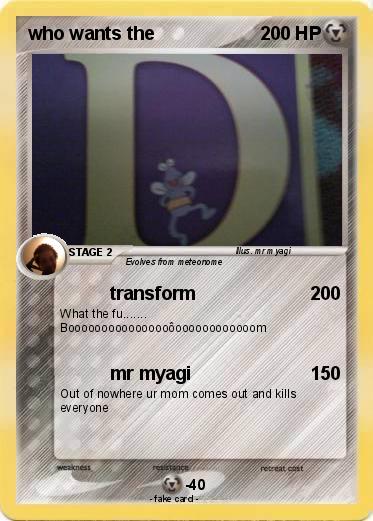 Pokemon who wants the