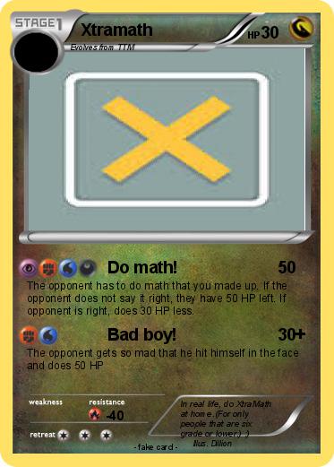 Pokemon Xtramath