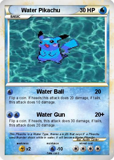 Pokemon Water Pikachu