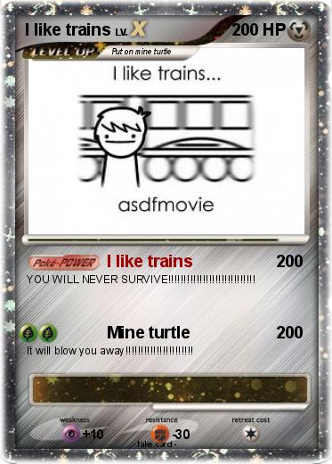 Pokemon I like trains