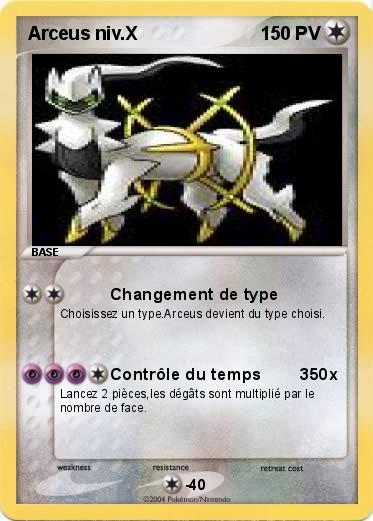 Pokemon Arceus niv.X