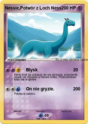 Pokemon Nessie,Potwór z Loch Ness