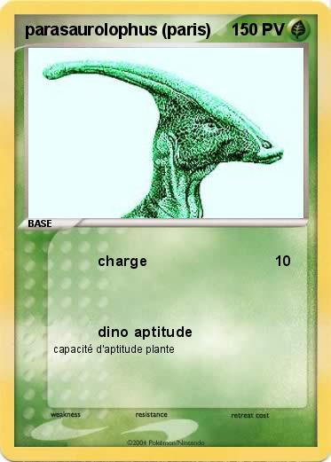 Pokemon parasaurolophus (paris)