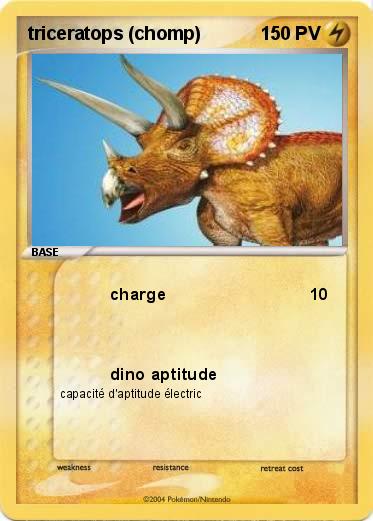 Pokemon triceratops (chomp)