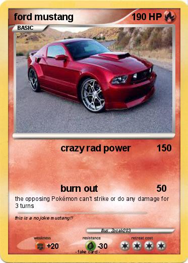 Pokemon ford mustang